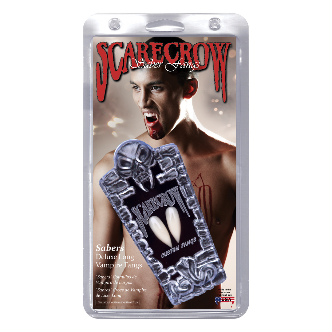 Scarecrow Custom Deluxe Long Saber Fangs Teeth & Fangs