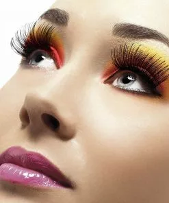 Smiffy's Fever False Eyelashes - Metallic Black