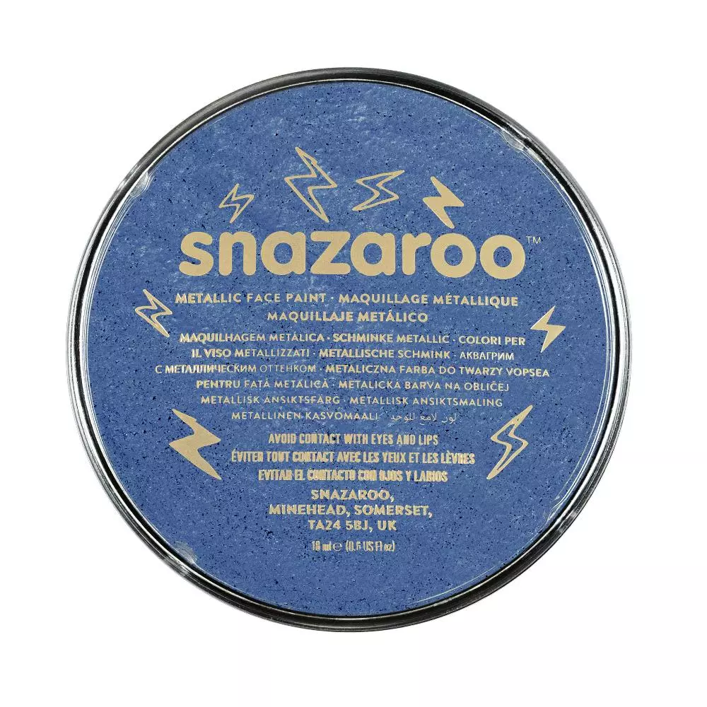 Snazaroo Face & Body Paint - Metallic Colours Water Based