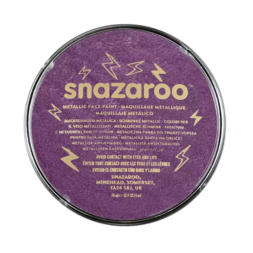 Snazaroo Face & Body Paint - Metallic Colours Water Based