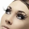 Smiffy's Fever False Eyelashes - Extravagant Black Feather Plumes