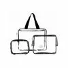 LaRoc 3 Piece Clear PVC Travel Bags