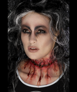 Smiffy's Make-up FX Stitched Neck Scar - Latex Prosthetic Prosthetics