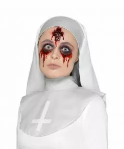 Smiffy's Make-up FX Latex Carved Skin Cross Prosthetic Wound Prosthetics