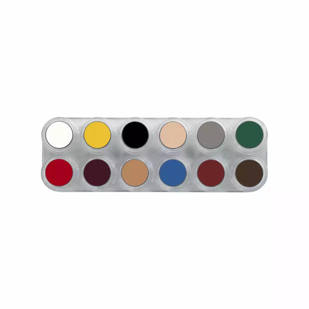 FX Colour Palettes Grimas Pure Crème 12 Colour Face Paint Palette - B