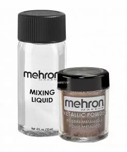 Liquid & Cream Mehron Metallic Powder With Mixing Liquid