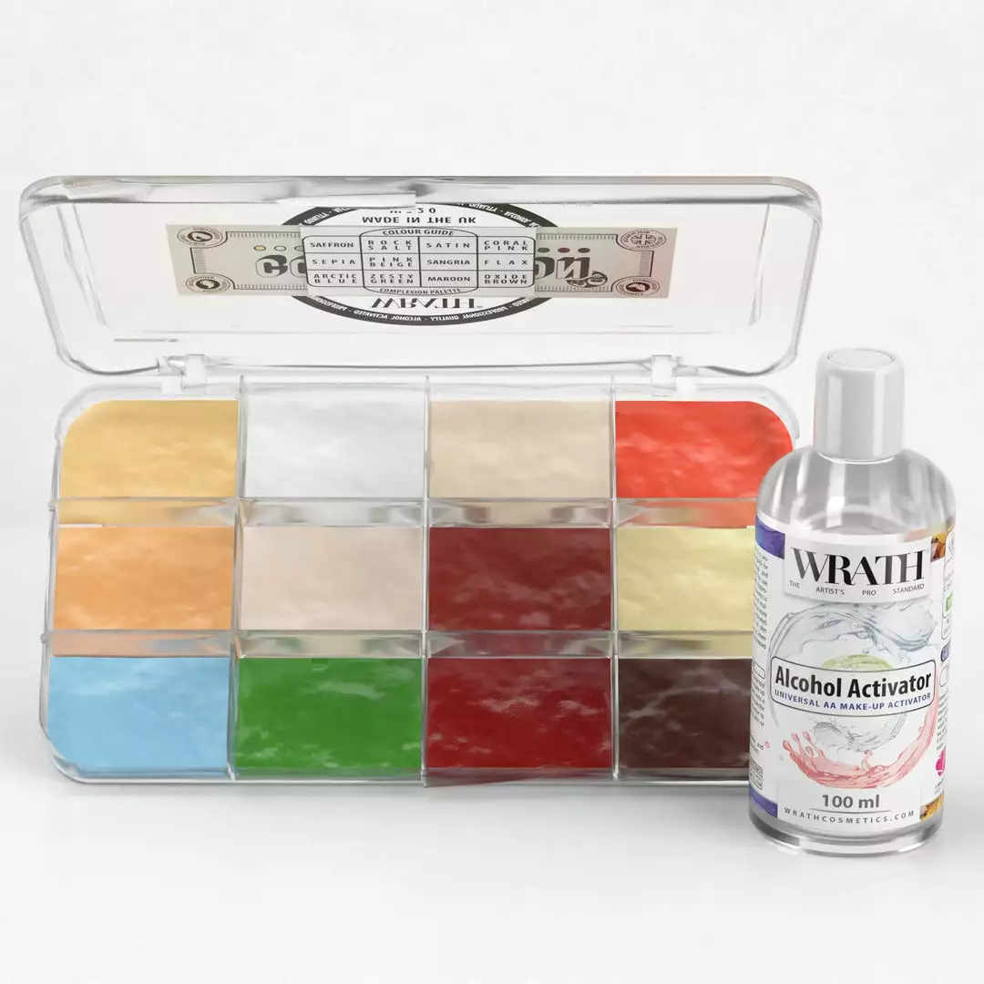 WRATH AA WRATH Alcohol Activated Make-up 12 Palette With Activator - Complexion