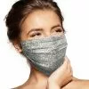Pebbles Of Leeds Pebbles Handmade Pleated Cotton Face Mask - Classic Grey Floral Face Masks
