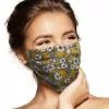 Pebbles Of Leeds Pebbles Handmade Pleated Cotton Face Mask - Desert Flowers Face Masks