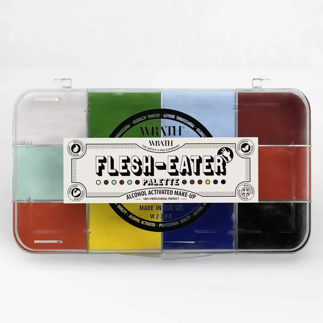 WRATH AA FX Colour Palettes WRATH Alcohol Activated Make-up 12 Palette With Activator - Flesh-Eater