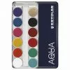 Kryolan AQUACOLOR 12 Palette - Face & Body Paint - FP