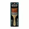 Royal & Langnickel Gold Taklon 3 Piece Large Flat Brush Set