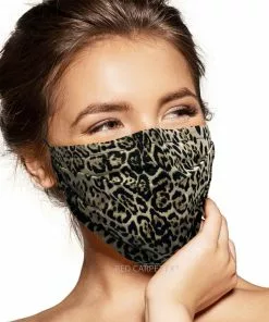 Pebbles Of Leeds Pebbles Handmade Pleated Cotton Face Mask - Lynx