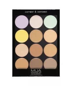 MUA Correct & Conceal Palette - Cream Concealer Masking & Concealment