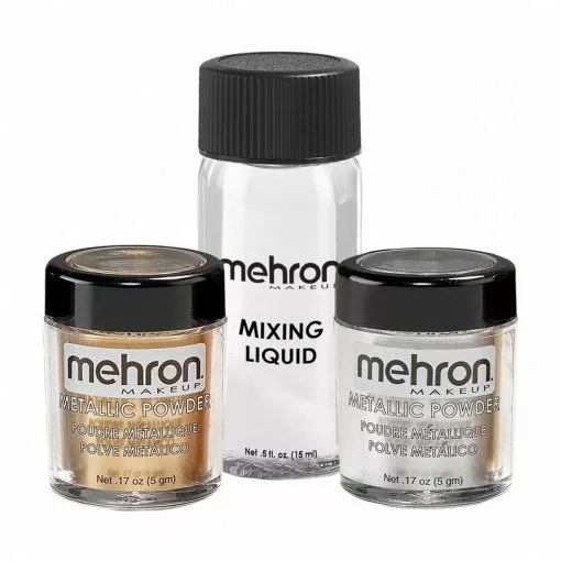 Liquid & Cream Mehron Metallic Powder With Mixing Liquid