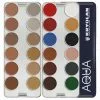 Kryolan AQUACOLOR 24 Palette - Face & Body Paint - N
