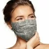 Pebbles Of Leeds Pebbles Handmade Pleated Cotton Face Mask - New Grey Floral Face Masks