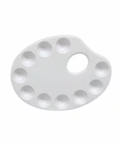 Royal & Langnickel Large 10-Well Oval Mixing Palette Blending Palettes & Plates