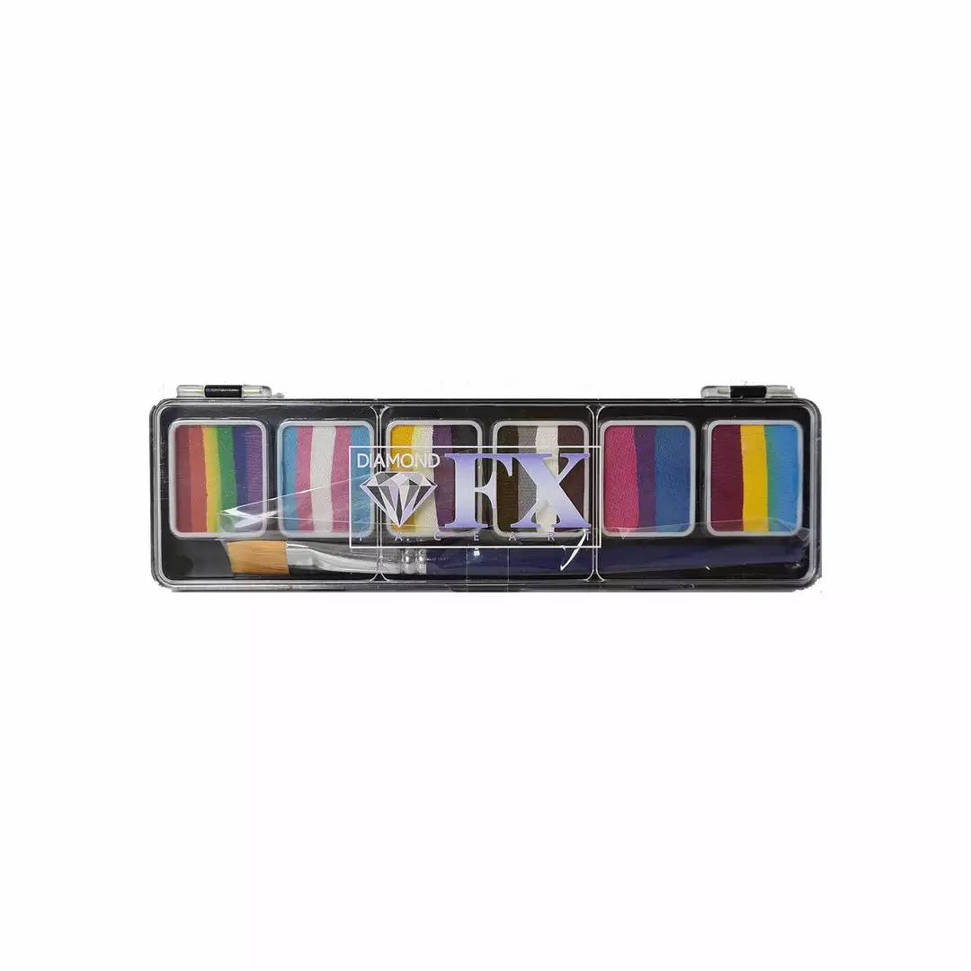 Diamond FX Face & Body Paint PRIDE Split Cake Palette