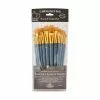 Body Art Brush Sets Royal & Langnickel Gold Taklon 12 Piece Brush Set (1)