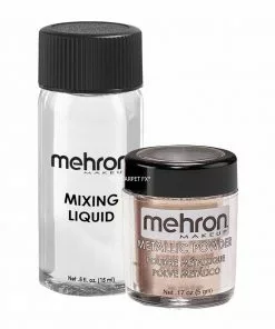 Liquid & Cream Mehron Metallic Powder With Mixing Liquid