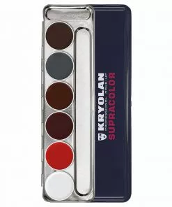 Kryolan SUPRACOLOR 6 Palette - Face & Body Paint - S Greasepaint