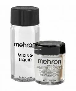 Liquid & Cream Mehron Metallic Powder With Mixing Liquid