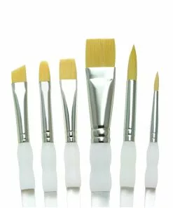 Royal & Langnickel Soft Grip 6 Piece Brush Set With Folding Holder