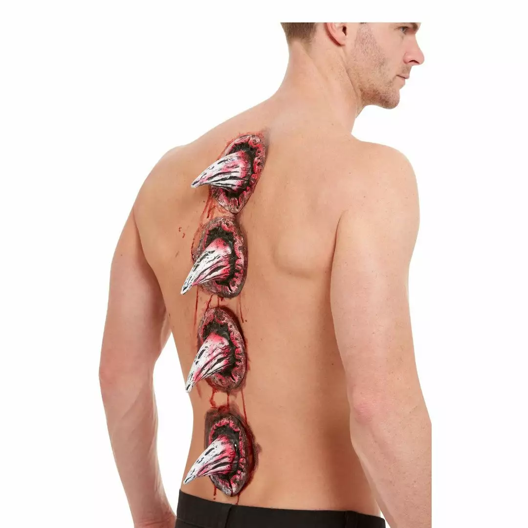 Smiffy's Prosthetics Make-up FX Large Protruding Horns - 4 Prosthetic Spikes