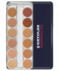 Kryolan SUPRACOLOR 12 Palette - Foundation & Face Paint - TV