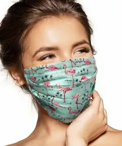 Pebbles Of Leeds Face Masks Pebbles Handmade Pleated Cotton Face Mask - Tropical
