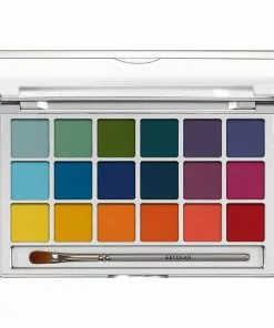 Kryolan Variety Eyeshadow 18 Palette - V2 Brights Eyeshadow Palettes