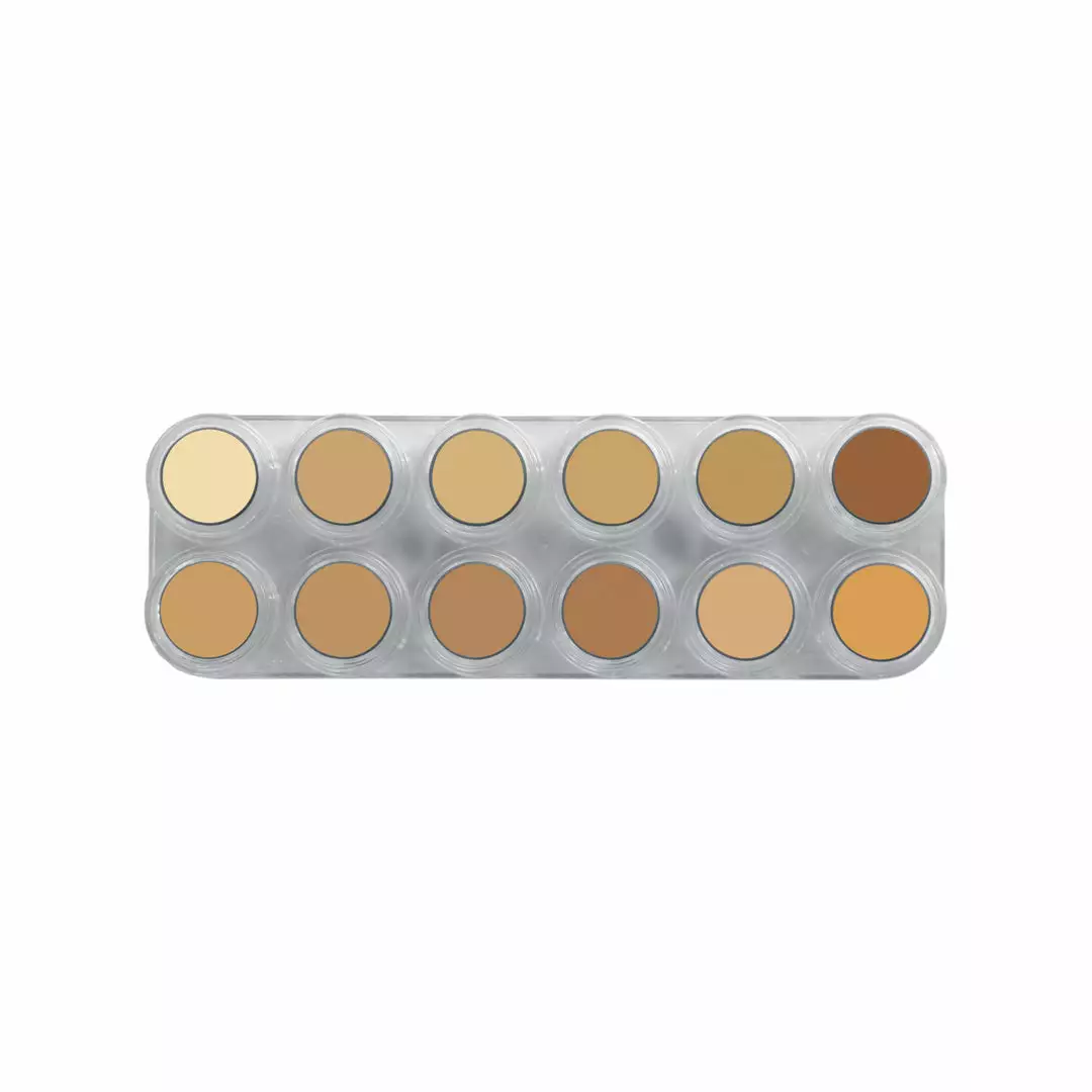 Grimas Pure Crème 12 Colour Face Paint Palette - V