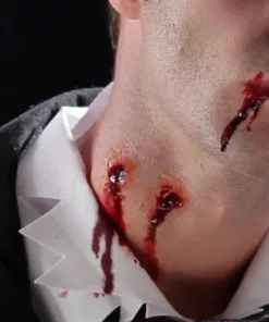 Smiffy's Prosthetics Make-up FX Hyper-Realistic Water Transfer Wound - Vampire Bite