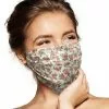Pebbles Of Leeds Pebbles Handmade Pleated Cotton Face Mask - Vintage Rose