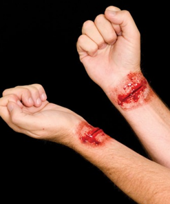 Woochie Latex Prosthetic Slashed Wrists Prosthetics