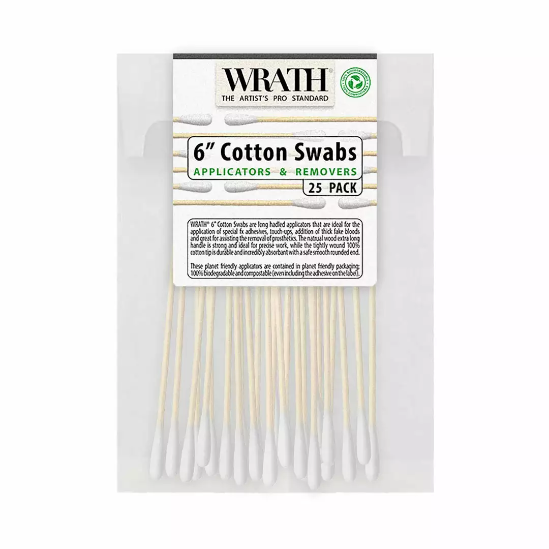 WRATH 6" Cotton Swabs - Biodegradable