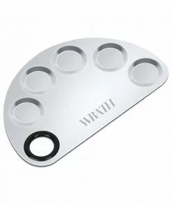 Blending Palettes & Plates WRATH Stainless Steel Semicircle Indented Palette