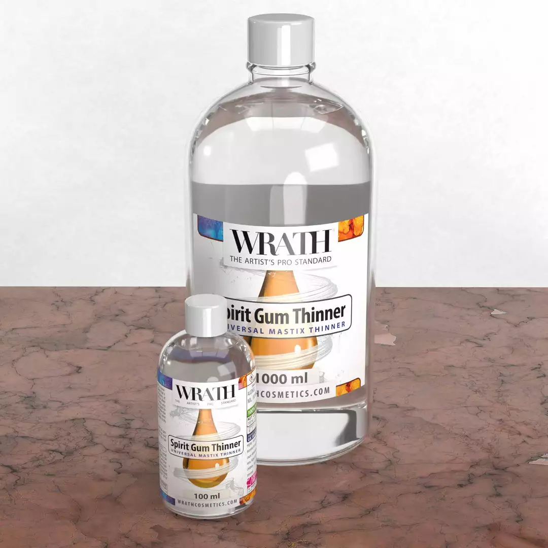 WRATH Spirit Gum Thinner - Mastix Solvent Removers & Solvents